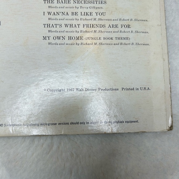 Vintage Walt Disney The Jungle Book 1967 Vinyl LP Record 3948 - Picture 3 of 6